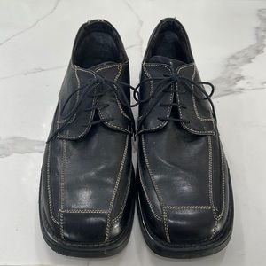 Bottasini Italy Men’s Italian Black Leather Shoes. Size 13